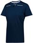 Womens V-NeckTagless T Shirt (Black,Forest,Graphite,Kelly,Maroon,Navy,Purple,Royal,Red,White) NAVY/WHITE Primary