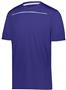  Adult Youth Wicking T Shirt (Black,Forest,Graphite,Kelly,MAroon,Navy,Purple,Royal,Red,White) PURPLE/WHITE Primary
