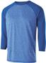 Adult/ Youth Contrasting 3/4 Sleeve Shirt (Black,Forest,Carbon,Maroon,Navy,Orange,Royal,Red)Heather/ ROYAL HEATHER/ROYAL Primary