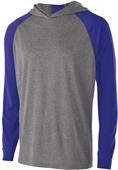 Youth Heather Hoodie (Graphite with/Red,Orange,Kelly,Purple,Forest,Maroon Sleeves GRAPHITE HEATHER/PURPLE Primary