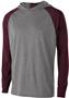 Adult/Youth Heather Hoodie (Black,Forest,Kelly,Gold,Maroon,Navy,Orange,Purple,Royal,Red,White) GRAPHITE HEATHER/MAROON Primary