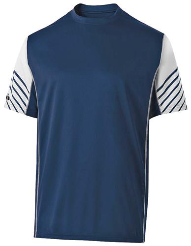 Holloway Arc Short Sleeve Tee Shirt Adult Youth  NAVY/ WHITE Primary