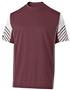 Holloway Arc Short Sleeve Tee Shirt Adult Youth  MAROON/ WHITE Primary