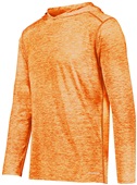 Youth Heathered, Long Sleeve, w/ 3-Piece Hood, Hoodie ORANGE HEATHER Primary