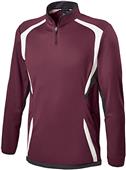 Adult Ziped Pockets,1/4 Zip Pullover (Black,Forest,Maroon,Navy,Purple)