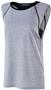 Holloway Juniors Heather Tank Shirt (Black,Blue,Orange,Yellow,Lime,Navy,Royal,Red,White) ATHLETIC HEATHER/BLACK Primary