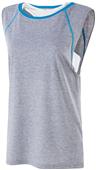 Girls Juniors Heather Tank Shirt (Black,Blue,Orange,Yellow,Lime,Navy,Royal,Red,White) ATHLETIC HEATHER/BRIGHT BLUE Primary