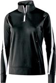 Womens 1/4 Zip, Front Pockets Pullover Jacket (Black,Forest,Graphite,Maroon,Navy,Royal,Red)