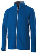 Adult Full-Zip Microfleece Inside/Outside Pockets Jacket (Black,Carbon,Navy,Royal,Red)