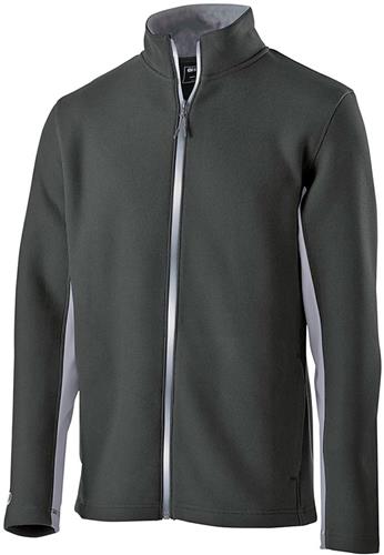 Adult Full-Zip Microfleece Inside/Outside Pockets Jacket (Black,Carbon,Navy,Royal,Red). Decorated in seven days or less.