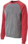 Holloway Adult Vintage Heather Roster Crew VINTAGE GREY/VINTAGE SCARLET Primary