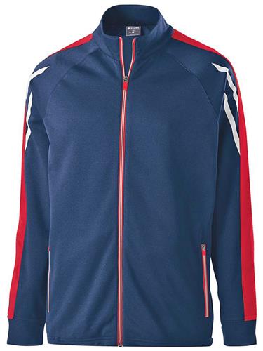 Holloway Adult Youth Heather Jacket (Black,Maroon,Navy,Royal,Scarlet). Decorated in seven days or less.