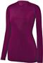 Augusta Ladies Girls Maven Long Sleeve Jersey MAROON Primary