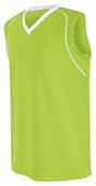 Womens Girls Flex Sleeveless Jerseys LIME/WHITE Primary