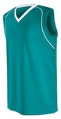 Womens Girls Flex Sleeveless Jerseys TEAL/WHITE Primary