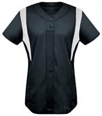 Womens & Girls Faux Front Softball Jersey