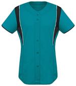Womens & Girls Faux Front Softball Jersey