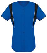 Womens & Girls Faux Front Softball Jersey
