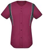 Womens & Girls Faux Front Softball Jersey