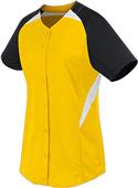 High Five Womens & Girls Galaxy Full Button Softball Jersey