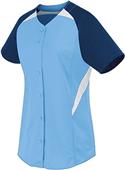 High Five Womens & Girls Galaxy Full Button Softball Jersey