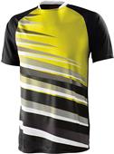 High Five Adult Youth Galactic Soccer Jersey BLACK/WHITE/POWER YELLOW Primary