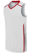 High Five Comet Womens Basketball Jerseys 332392 WHITE/SCARLET/BLACK Primary