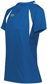 High Five Ladies Girls Color Cross Volleyball Jerseys ROYAL/WHITE Primary