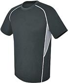 High Five Adult Youth Evolution Short Sleeve Jerseys BLACK/GRAPHITE/WHITE Primary