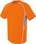 Adult Youth Evolution Short Sleeve Soccer Jersey ORANGE/GRAPHITE/WHITE Primary