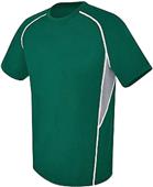 Adult Youth Evolution Short Sleeve Soccer Jersey FOREST/GRAPHITE/WHITE Primary