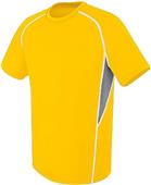 High Five Adult Youth Evolution Short Sleeve Jerseys ATHLETIC GOLD/GRAPHITE/WHITE Primary