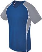 Women Girls Short Sleeve V-Neck Softball Sports Jersey