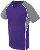 Women Girls Short Sleeve V-Neck Softball Sports Jersey