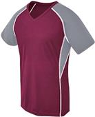 Women Girls Short Sleeve V-Neck Softball Sports Jersey