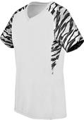 Women Girls Evolution Print V-Neck Jerseys WHITE/FRAGMENTPRINT/WHITE Primary