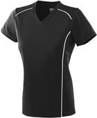 Augusta Ladies Girls Winning Streak Jersey BLACK/WHITE Primary