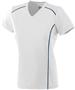 Augusta Ladies Girls Winning Streak Jersey WHITE/NAVY Primary