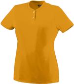 Augusta Ladies Girls Wicking Two-Button Softball Jersey