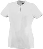Augusta Ladies Girls Wicking Two-Button Softball Jersey