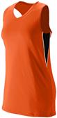 Augusta Ladies' Girls' Inferno Racerback Jerseys ORANGE/ BLACK/ WHITE Primary
