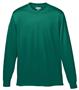 Adult/ Youth Wicking Long Sleeve Tagless T-Shirt DARK GREEN Primary
