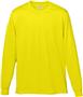 Adult/ Youth Wicking Long Sleeve Tagless T-Shirt POWER YELLOW Primary