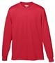 Adult/ Youth Wicking Long Sleeve Tagless T-Shirt RED Primary