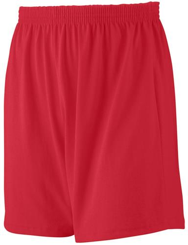  Adult Youth 6" Graded Inseam, Elastic waistband Knit Shorts (No Pockets)