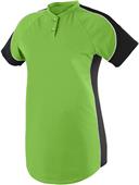 Womens 2-Button, 2-Color Softball Jerseys