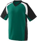 Augusta Sportswear Adult Youth Nitro Athletic Jersey DARK GREEN/BLACK/WHITE Primary