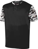 Augusta Men Youth Pop Fly 2-Button Baseball Jersey