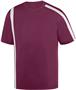 Mens/ Youth 2-Color Crew Neck Wicking Soccer Jersey MAROON/WHITE Primary