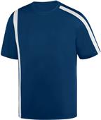 Mens/ Youth 2-Color Crew Neck Wicking Soccer Jersey NAVY/WHITE Primary